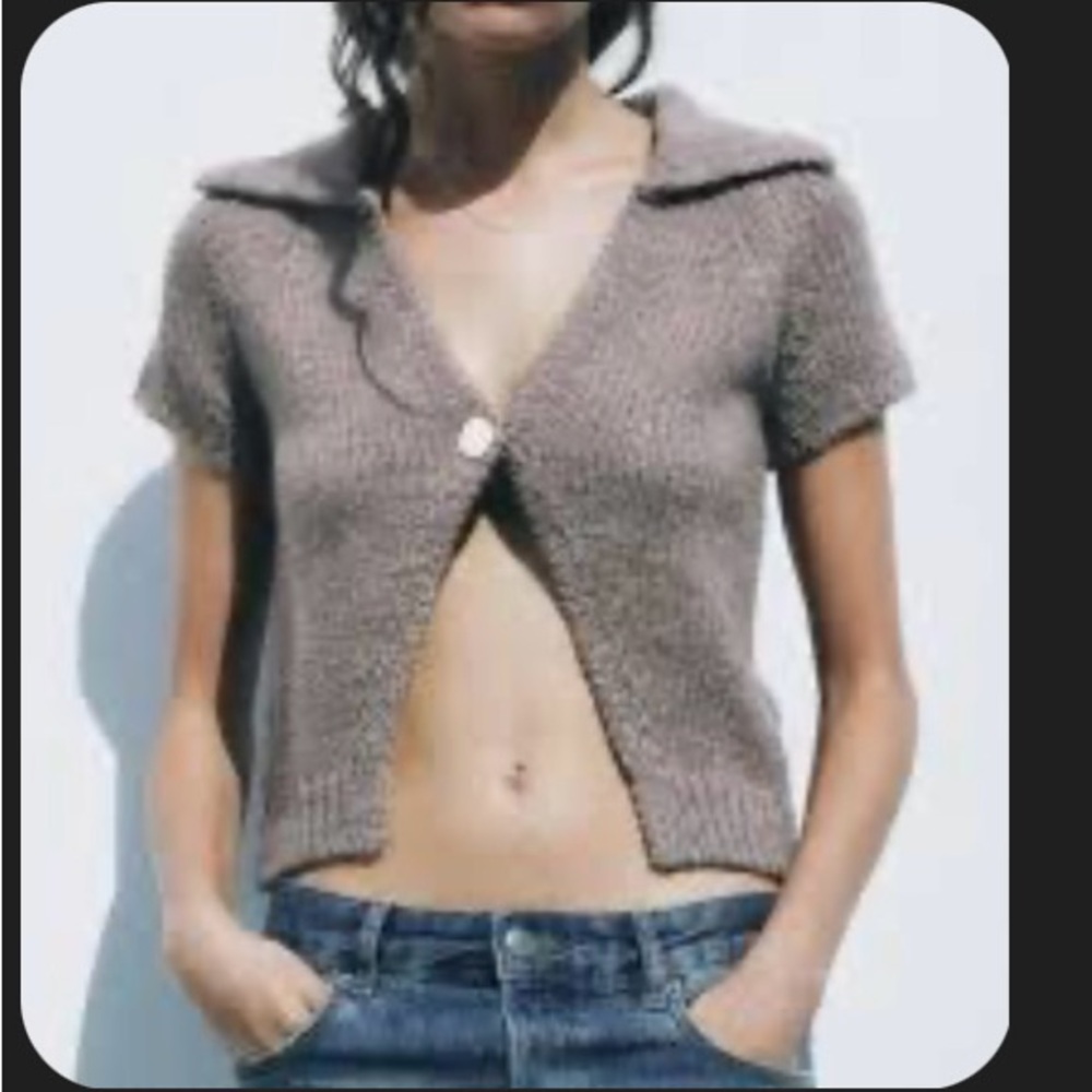 NWT Women’s Zara Buttoned Knit Cardigan